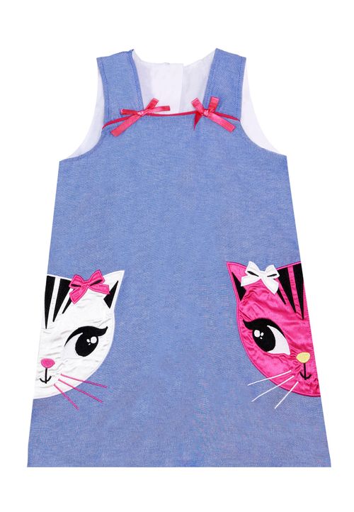 Kleid Mädchen dunkelblau 92