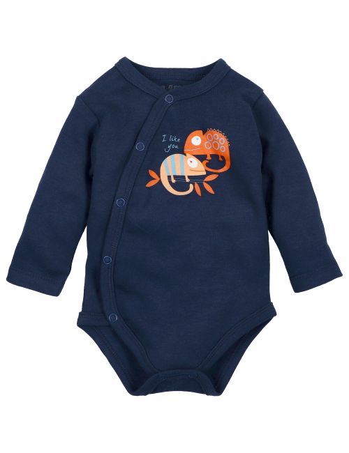 NINI Wickelbody Chamäleon navy 68 (3-6 Monate)