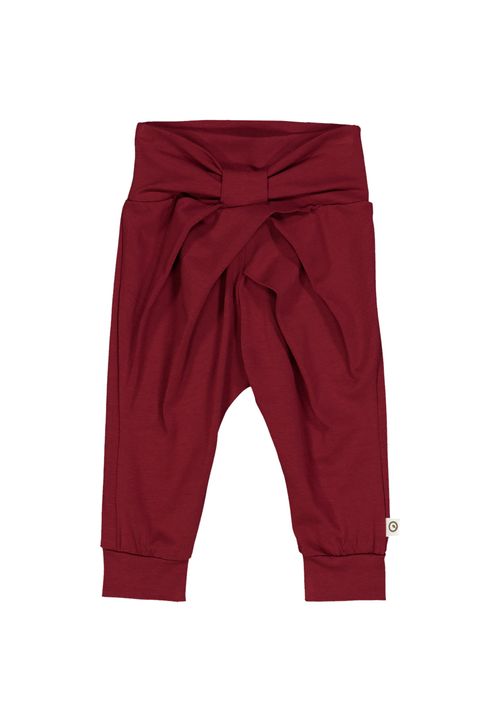 Müsli by Green Cotton Babyhose Unifarben rot 80