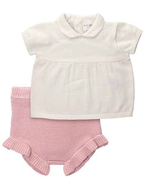 Rock A Bye Baby Boutique 2 Teile Set weiß 56/62 (0-3 Monate)