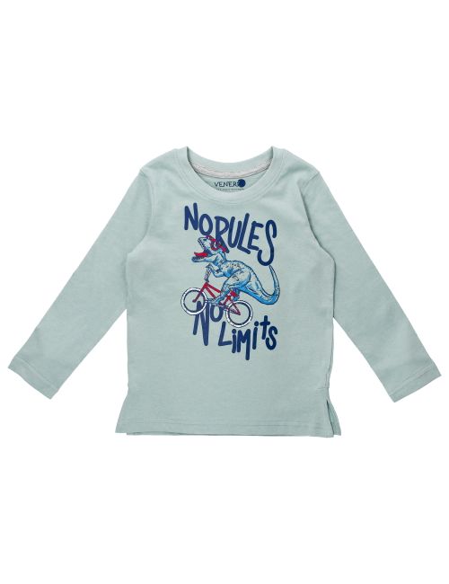 VENERE Langarmshirt Dino mint 110 (4-5 Jahre)