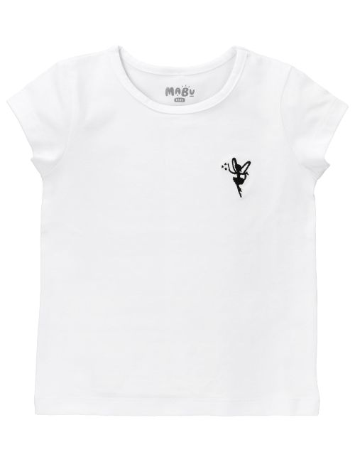 MaBu Kids Shirt Fairy weiß 92 (18-24 Monate)
