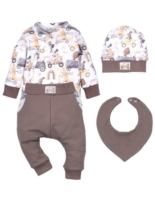 NINI 4 Teile Set Tiere weiß