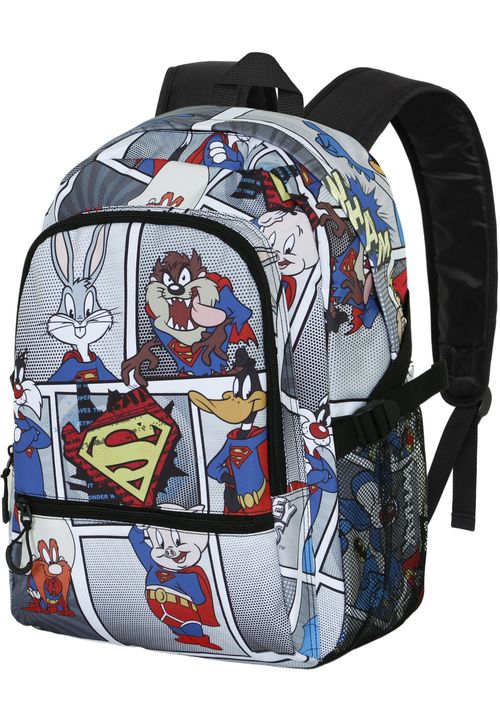 Warner Bros. Looney Tunes Super Tunes-FAN Fight 2.0 44x31x18 cm grau Onesize Kinder