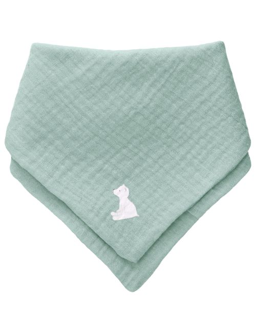 Baby Sweets Foulard Bruno, l'ours polaire Vert Menthe