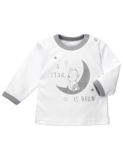 Baby Sweets Shirt Bär A Star Is Born weiß 56 (Neugeborene)