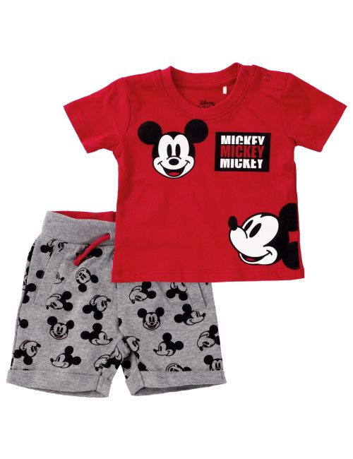E Plus M 2 Teile Set Mickey Mouse rot 68 (3-6 Monate)