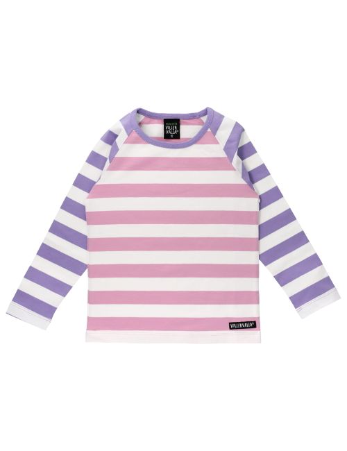 Villervalla Langarmshirt Streifen rosa 116 (5-6 Jahre)