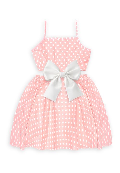 Denokids Kleid Gepunktet pink 128