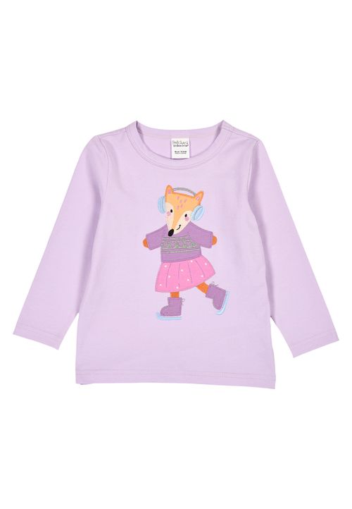 Fred s World by Green Cotton Langarmshirt Unifarben lila 86