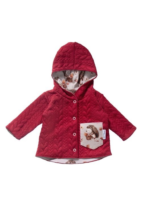 Land-Juwelen Strickjacke Alloverprint rot 62