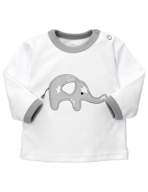 Baby Sweets Shirt Little Elephant weiß 56 (Neugeborene)