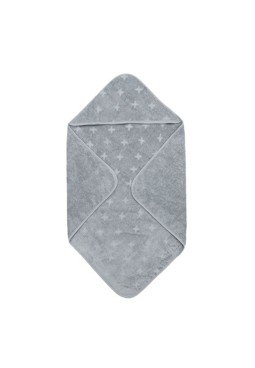 Green Cotton Kapuzenhandtuch grau Onsesize Babys