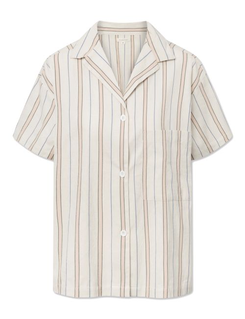 STUDIO FEDER Hemd creme/rosa/blau/braun Small