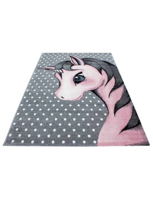 Teppich Einhorn Punkte rosa 80x150