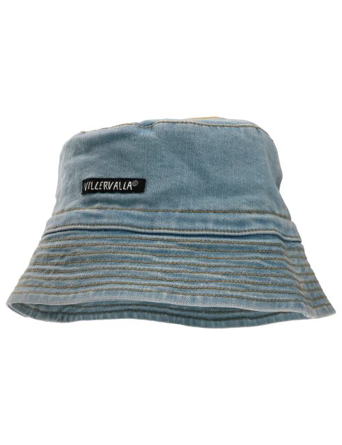 Villervalla Mütze Sterne Jeans hellblau 50/52