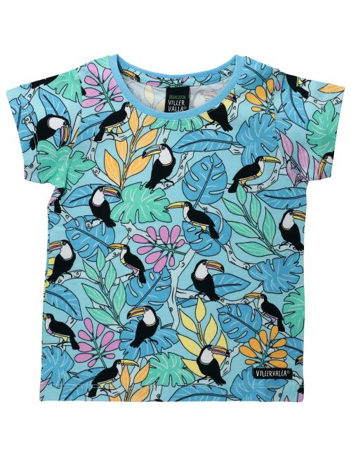 Villervalla T-Shirt Tukan blau 140 (9-10 Jahre)