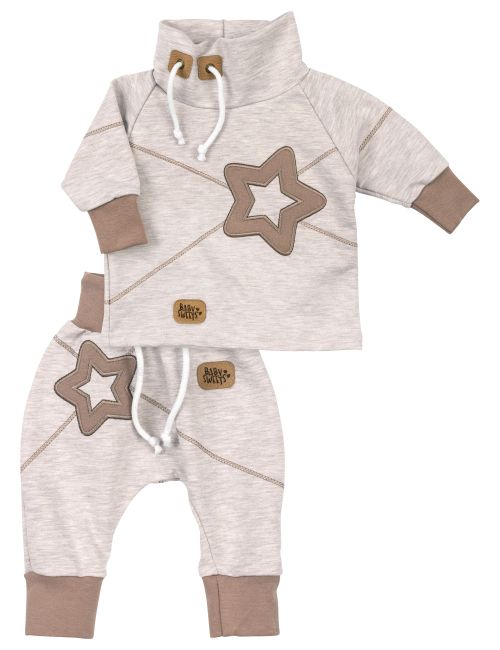 Baby Sweets 2 Teile Set Sterne beige