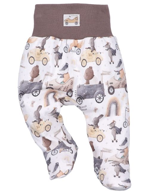 NINI Hose Tiere weiß 62 (0-3 Monate)