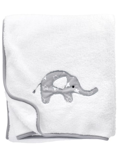 Baby Sweets Decke Little Elephant 110x90 cm weiß