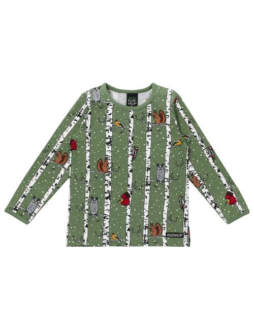 Villervalla Langarmshirt Winter grün