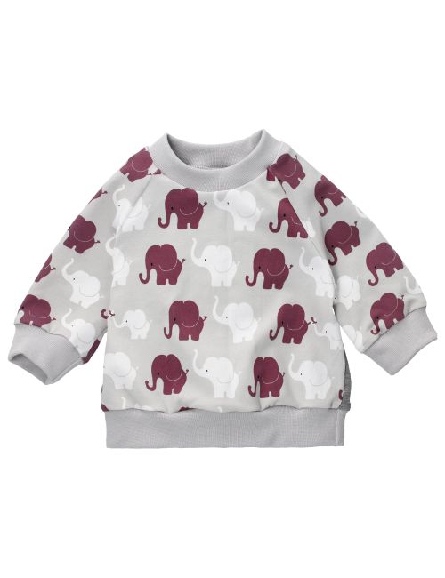 HANDMADE Shirt Elefant Handmade grau 50 (Neugeborene)
