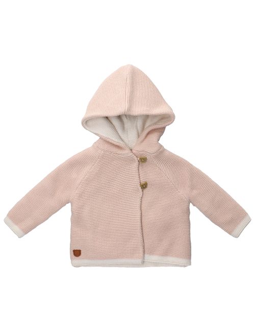 Rock A Bye Baby Boutique Strickjacke Strick Kapuze rosa
