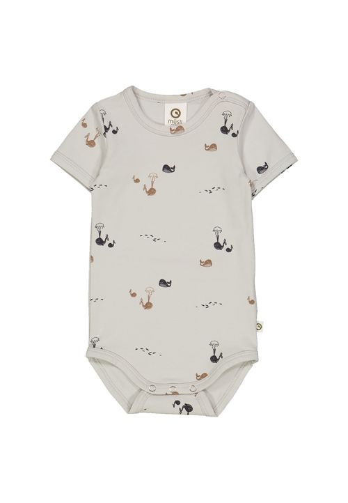 Müsli by Green Cotton Kurzarmbody Print blau 74