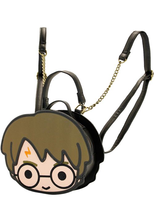 Warner Bros. Harry Potter Chibi-Face Rucksack schwarz 21x18x7 cm braun Onesize Kinder