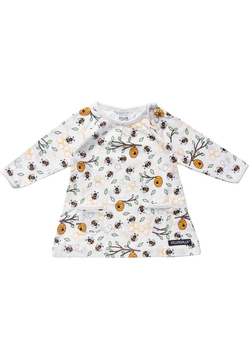 Villervalla Kleid Bienen, Floral weiss 56