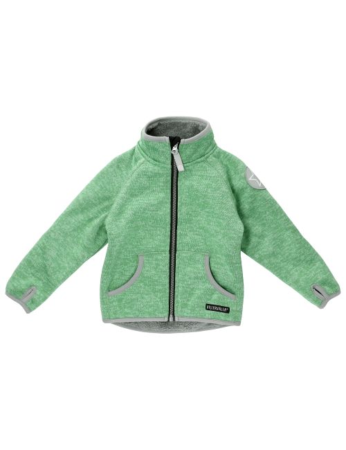 Villervalla Jacke Sterne Fleece grün 92 (18-24 Monate)