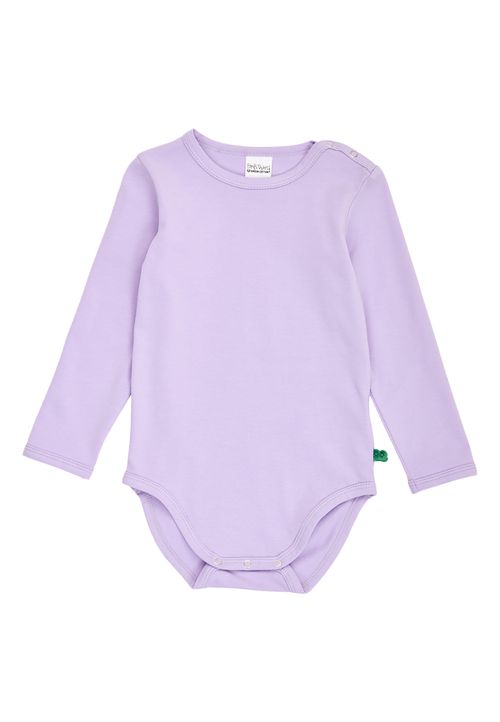 Green Cotton Langarmbody lila 80