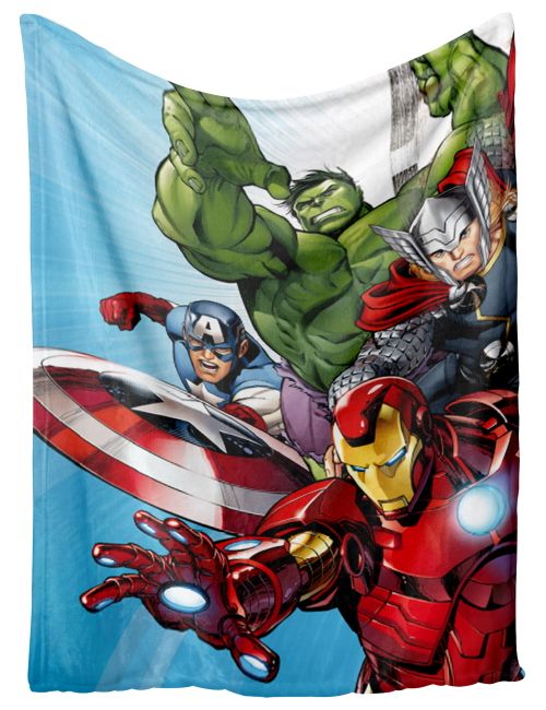 Marvel Decke Avengers Fleece 100x140 cm blau