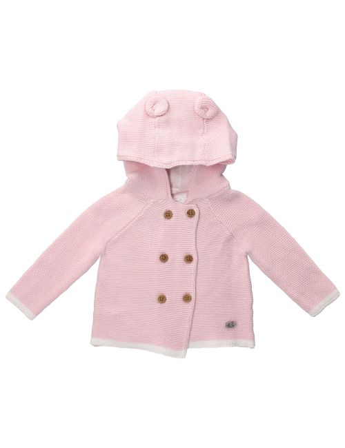 Rock A Bye Baby Boutique Strickjacke Strick Kapuze rosa 56/62 (0-3 Monate)