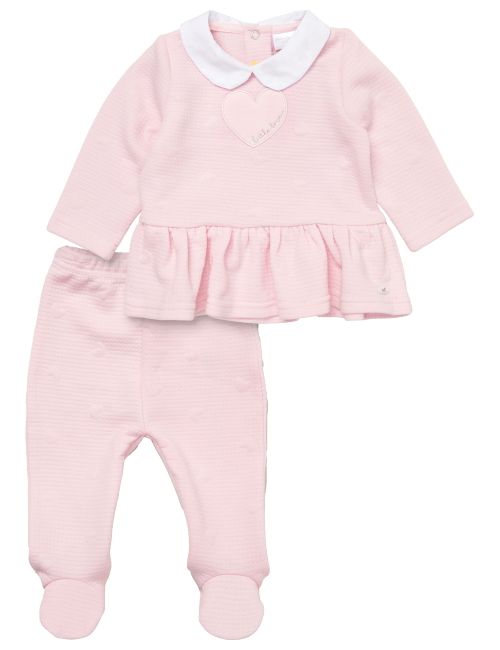 Rock A Bye Baby Boutique 2 pièces Ensemble Coeur Volant Rose