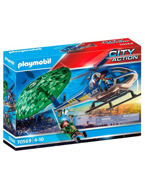 Playmobil 19 Teile PLAYMOBIL® Polizeihubschrauber City Action 31x11,5x13,5 cm 4+ Jahre bunt