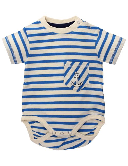 Ebbe Kids Body Anker Streifen Blau/Weiß 86 (12-18 Monate)