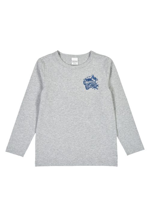 Fred s World by Green Cotton Langarmshirt Unifarben grau 86