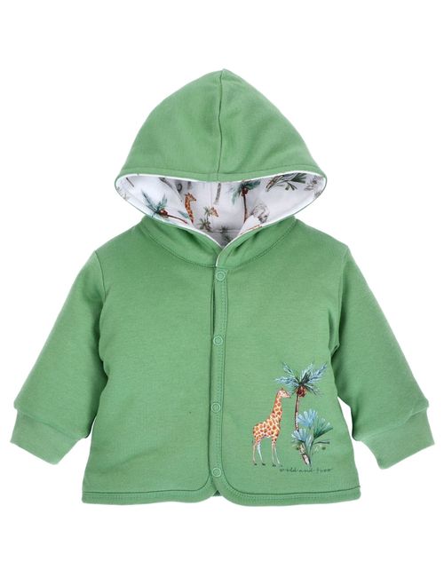 NINI Wendejacke Giraffe Kapuze grün