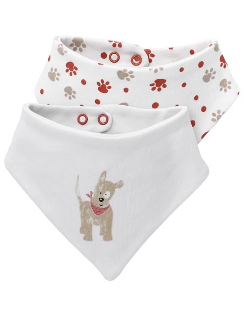 Baby Sweets 2 pièces Bandana Chien Little Paw Pattes Rouge