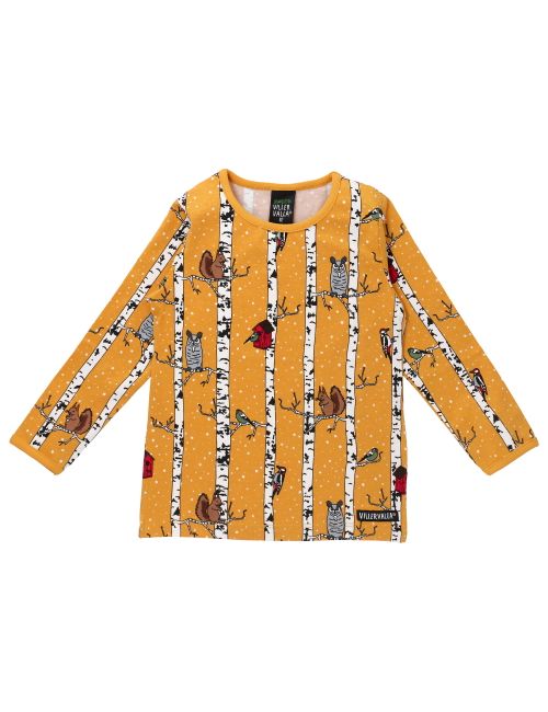 Villervalla Langarmshirt Winter gelb