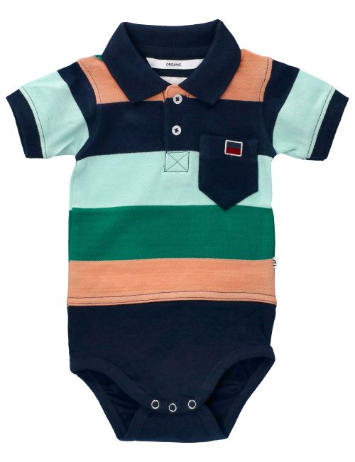 Ebbe Kids Body Navy Multi Block 74 (6-9 Monate)