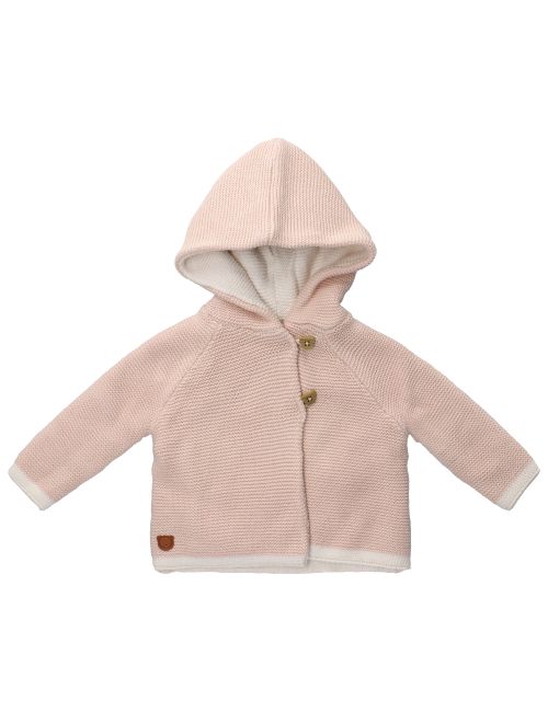 Rock A Bye Baby Boutique Strickjacke Strick Kapuze rosa 56/62 (0-3 Monate)