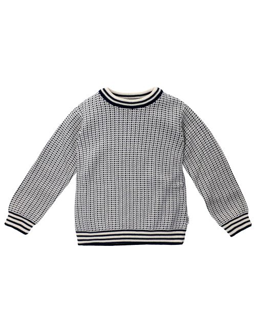 Ebbe Kids Pullover Swedish Fisherman Jacquard Weiß 140 (9-10 Jahre)