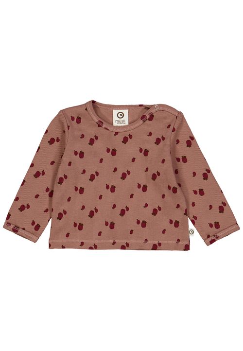 Müsli by Green Cotton Babylangarmshirt Print rosa 80