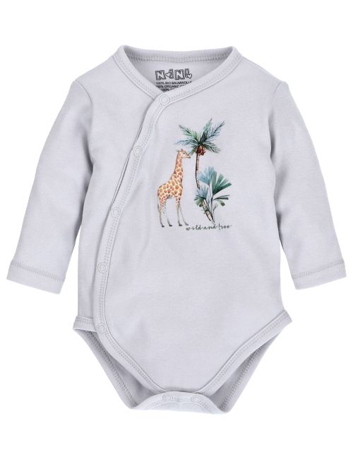 NINI Wickelbody Giraffe grau 56 (Neugeborene)