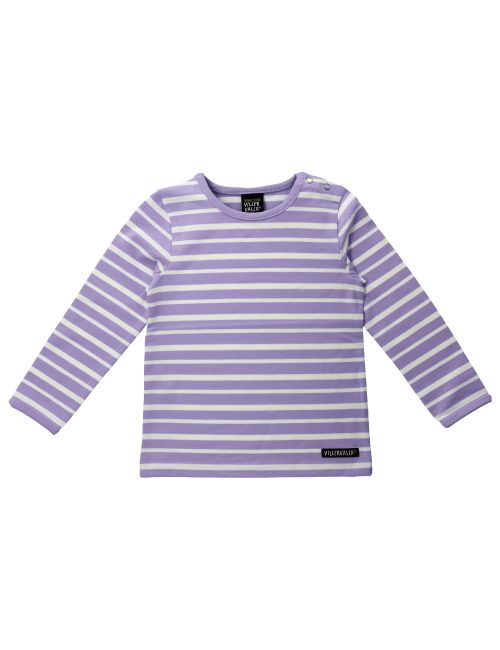 Villervalla Langarmshirt Streifen lavendel 134 (8-9 Jahre)