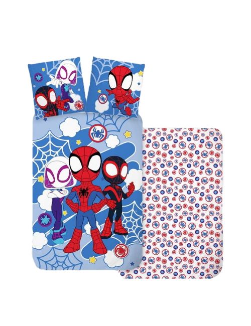 Marvel 2 pièces Linge de lit Spider-Man 135x100 cm Bleu