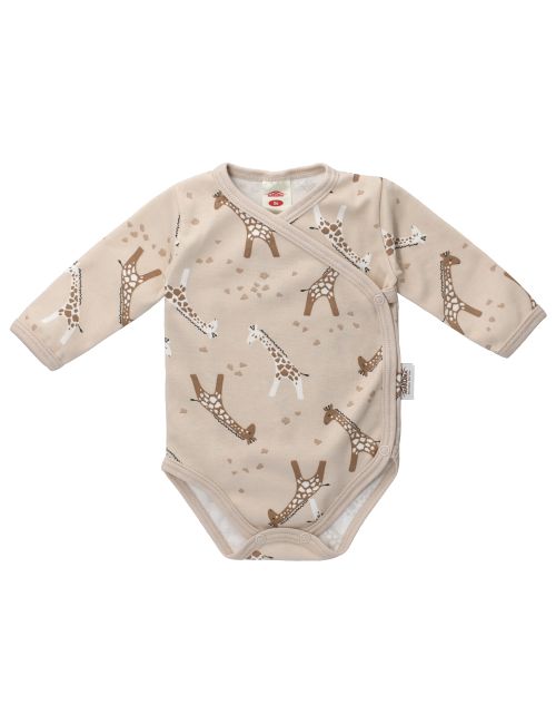 Makoma Wickelbody Giraffe beige 68 (3-6 Monate)