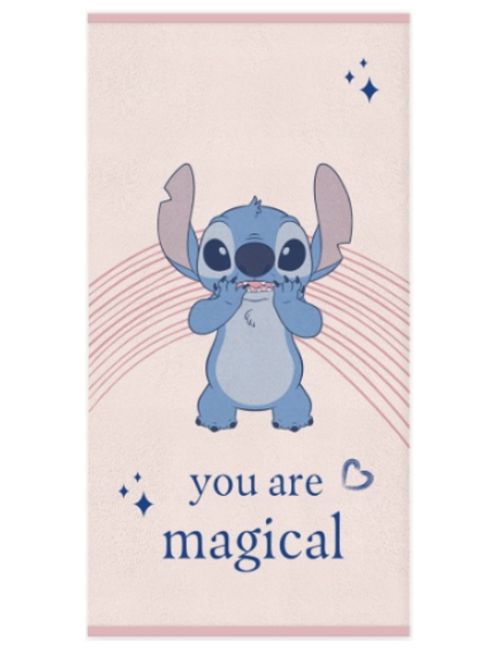 Disney Serviette Stitch 70x140 cm Rose